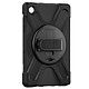 4smarts Coque pour Samsung Tab A9 Plus Bi-matière Antichoc Poignée Béquille Noir Coque 4smarts Grip, une protection solide et polyvalente pour votre Galaxy Tab A9 Plus