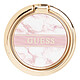 Guess Anneau de Support Universel Motif Marbre Rose L'anneau se colle au dos de votre smartphone grâce à son adhésif 3M ultra-résistant
