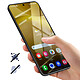 Acheter Avizar Verre Trempé pour Galaxy S24 Anti-traces Biseauté 5D Full Glue Noir