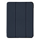 Avizar Housse pour iPad Pro 13 2024 Support Vidéo / Clavier Mise en Veille Bleu nuit - Étui folio bleu nuit combinant design élégant à une protection efficace pour votre appareil
