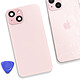 Acheter Clappio Vitre arrière Complète pour iPhone 15 avec MagSafe Rose clair