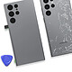 Acheter Clappio Vitre arrière de remplacement pour Samsung Galaxy S22 Ultra Gris