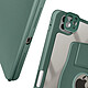 Avizar Étui pour iPad Pro 11 2024 / M5 2025 Clapet Support Rotatif avec Protège Caméra Vert foncé pas cher