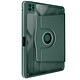 Avizar Étui pour iPad Pro 11 2024 / M5 2025 Clapet Support Rotatif avec Protège Caméra Vert foncé Étui de protection Vert Foncé protégeant et habillant votre appareil de manière sophistiquée