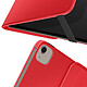 Avizar Étui Clapet pour iPad Air 13 2024 / 2025 / 2026 Rotatif 360 Support Stand Rouge pas cher