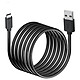 Motorola Câble USB vers USB-C Noir 1m pour Téléphone, Produit officiel Noir Votre câble de charge spécifiquement concu pour un usage quotidien, par Motorola