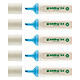 EDDING Surligneur Ecoline 24 Bleu clair Pointe Biseautée 2-5 mm x 5 Surligneur