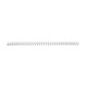 GBC Lot de 50 Reliures ClickBind 8mm A4 capacité 45 pages 8mm blanc Baguette à relier