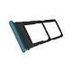 Clappio Tiroir carte SIM pour Honor 90 Lite Dual Nano SIM - Tiroir SIM de remplacement Bleu Cyan pour rendre votre Honor 90 Lite parfaitement fonctionnel