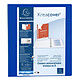 EXACOMPTA Classeur PP personnalisable Kreacover - 4 anneaux en D 50mm - A4 maxi - Bleu x 10 Classeur à anneaux