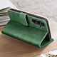 Acheter Avizar Housse pour Samsung S24 Plus Portefeuille Clapet Support Vidéo Vert foncé