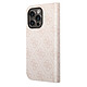 Acheter Guess Étui Folio pour iPhone 14 Pro Imprimé 4G Tendance Rose