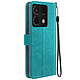 Mayaxess Étui pour Redmi Note 13 Pro 5G Portefeuille Support et Dragonne Turquoise Étui Bleu Turquoise de chez Mayaxess protégeant efficacement et intégralement votre Redmi Note 13 Pro