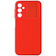 Avizar Coque pour Samsung Galaxy A25 5G Silicone Cache Caméra Coulissant Rouge - Coque en silicone Rouge préservant votre appareil des chocs et des rayures du quotidien