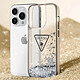 Avis Guess Coque pour Apple iPhone 14 Pro Max Glitter Palm à paillettes Noir
