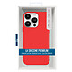 Jaym Coque Magsafe pour Apple iPhone 12 / 12 Pro Premium Silicone Microfibre Rouge pas cher