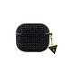 Guess Coque pour Airpods 3 4G Diamond avec Charm Triangle Scintillant Ornée de Strass Noir - Elle protège et décore vos AirPods 3
