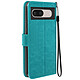 Mayaxess Étui pour Google Pixel 8A Portefeuille Fonction Support avec Dragonne Turquoise - Étui Bleu Turquoise de chez Mayaxess protégeant efficacement et intégralement votre appareil