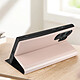 Avizar Étui pour Samsung Galaxy S24 Ultra Soft touch Porte-carte Support Rose clair pas cher