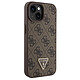Avis Guess Coque pour Apple iPhone 15 Plus Triangle Strass 4G Marron