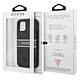 Guess Coque pour Apple iPhone 13 Pro PU 4G Stripe Gris pas cher