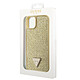 Guess Coque pour Apple iPhone 15 Pro Max Triangle Diamond Dorée pas cher
