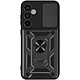 Mayaxess Coque pour Samsung Galaxy A55 Bague Support Cache Caméra Coulissant Noir - Coque bi-matière noir de Mayaxess, conçue pour mettre votre Galaxy A55 à l'abri des imprévus du quotidien