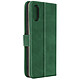 Avizar Étui pour Sony Xperia 10 VI Clapet Portefeuille - Étui folio en éco-cuir Vert de la série Sleek Cover, conçu pour votre Xperia 10 VI