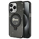 Guess Coque Magsafe pour Apple iPhone 15 Pro Max TPU Ring Stand Noir Coque conçue sur mesure pour Apple iPhone 15 Pro Max