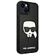 Karl Lagerfeld Coque pour Apple iPhone 14 Plus Karl's Head Noir - Coque conçue sur mesure pour Apple iPhone 14 Plus