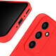 Avizar Coque pour Galaxy A34 5G en Silicone Souple avec Renfort Bloc Caméra Rouge pas cher