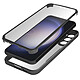 Avizar Coque 360° pour Samsung S23 Dos Rigide Protection Écran Souple Contour noir - Coque de protection spécifique au Samsung Galaxy S23