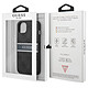 Guess Coque pour Apple iPhone 13 Mini PU 4G Stripe Gris pas cher