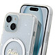 Guess Coque Magsafe pour Apple iPhone 15 TPU Ring Stand Transparent pas cher