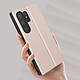 Acheter Avizar Étui pour Samsung Galaxy S24 Ultra Soft touch Porte-carte Support Rose clair