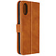 Avizar Étui pour Sony Xperia 10 VI Clapet Portefeuille Étui folio en éco-cuir Marron de la série Sleek Cover, conçu pour votre Xperia 10 VI