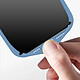 Avizar Coque pour iPhone 16 Semi-rigide Soft-touch Anti-traces Bleu clair pas cher