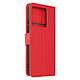 Avizar Étui pour Xiaomi Redmi Note 13 5G Clapet Portefeuille Support Vidéo Rouge - Housse en éco-cuir rouge, série Essential, offrant une protection intégrale à votre appareil