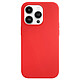 Jaym Coque Magsafe pour Apple iPhone 12 / 12 Pro Premium Silicone Microfibre Rouge Coque conçue sur mesure pour Apple iPhone 12 / 12 Pro, Compatible MagSafe
