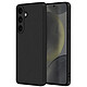 Avizar Coque pour Samsung Galaxy S24 FE Silicone Finition Mate Soft Touch Noir Coque en silicone noir, liant la simplicité à l'élégance pour habiller votre appareil