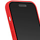 Acheter Jaym Coque Magsafe pour Apple iPhone 12 / 12 Pro Premium Silicone Microfibre Rouge