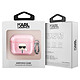 Karl Lagerfeld Coque pour Airpods 3 Glitter Chic en TPU Haute Qualité Rose pas cher