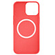 Avis Jaym Coque Magsafe pour Apple iPhone 12 / 12 Pro Premium Silicone Microfibre Rouge