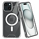 Coque Magsafe pour iPhone 15 Silicone Gel Coins Renforcés Antichoc Transparent Coque MagSafe transparent pour iPhone 15, alliant élégance et praticité
