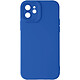 Avizar Coque pour iPhone 12 Silicone Mat Protection Caméra Bleu - Coque en silicone souple, une protection anti-rayures flexible pour votre appareil