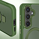 Acheter Avizar Coque pour Samsung S24 et S25 Anneau Compatible MagSafe Support Stand Vert foncé