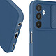 Avizar Coque pour Samsung Galaxy A25 5G Silicone Cache Caméra Coulissant Bleu nuit pas cher