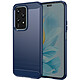 Avizar Coque pour Honor 200 Lite Protection Souple Effet Carbone et Brossé Bleu nuit - Coque bleu nuit alliant un effet carbone et une texture brossée pour embellir votre appareil