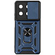 Avizar Coque pour Redmi Note 13 5G Bague Support Cache caméra coulissant Bleu nuit - Coque bi-matière Bleu Nuit, antichoc conçue pour mettre votre appareil à l'abri des imprévus du quotidien