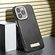 Avis Guess Coque Magsafe pour Apple iPhone 13 Pro Max PU Peony Metal Plate Noir